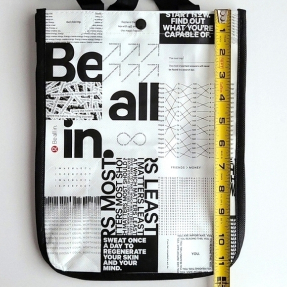 Lululemon 5 Reusable Collectible Carryall Totes White Red Beige Burgundy Olympic - Picture 15 of 16